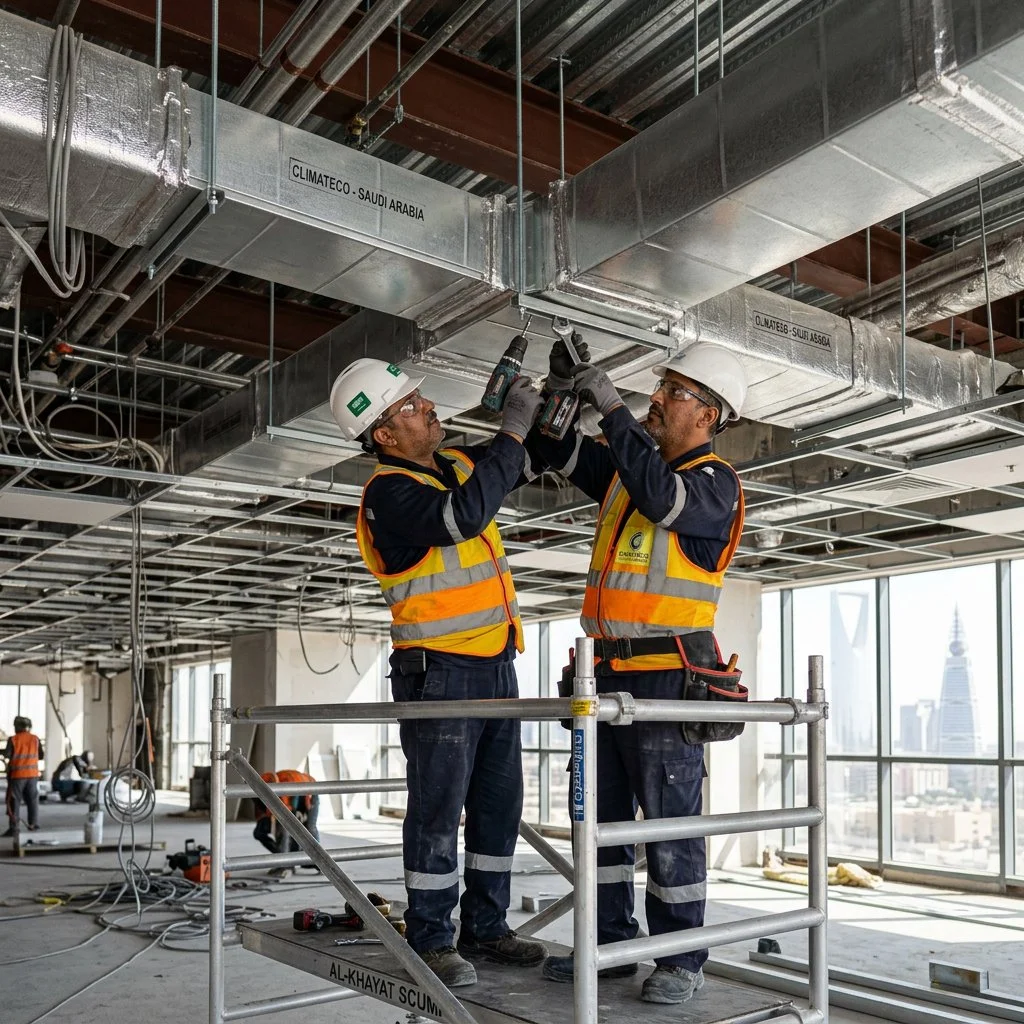 Duct fitter HVAC services Saudi Arabia