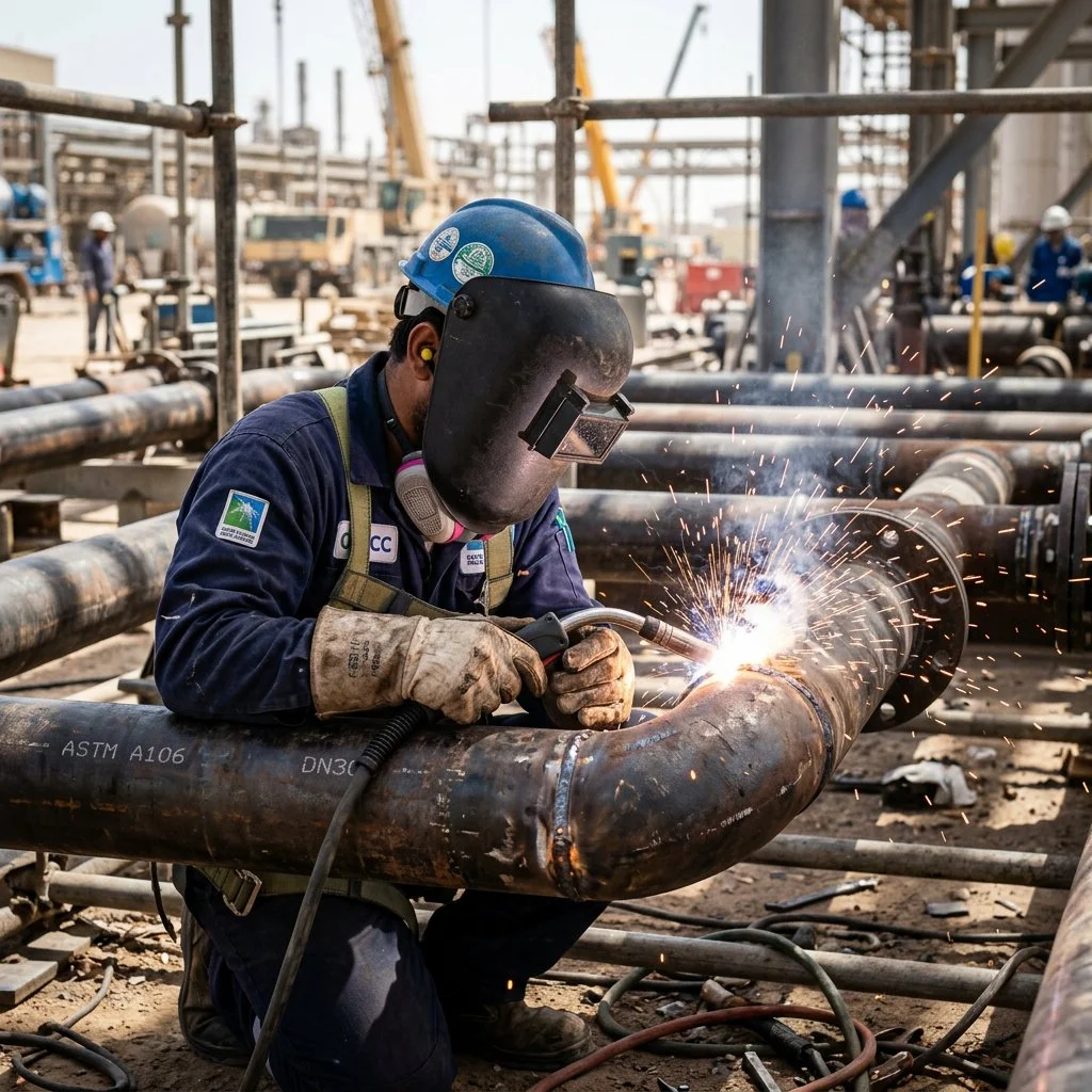Pipe fitter services Riyadh KSA